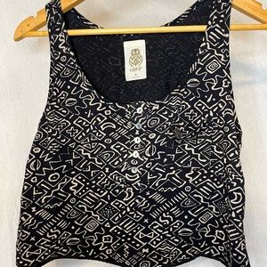 OBEY crop tank top size medium